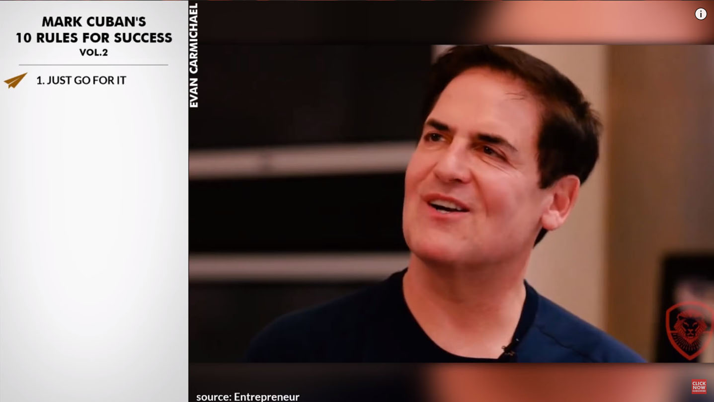 “You Only Have to be Right ONE Time!” – Mark Cuban